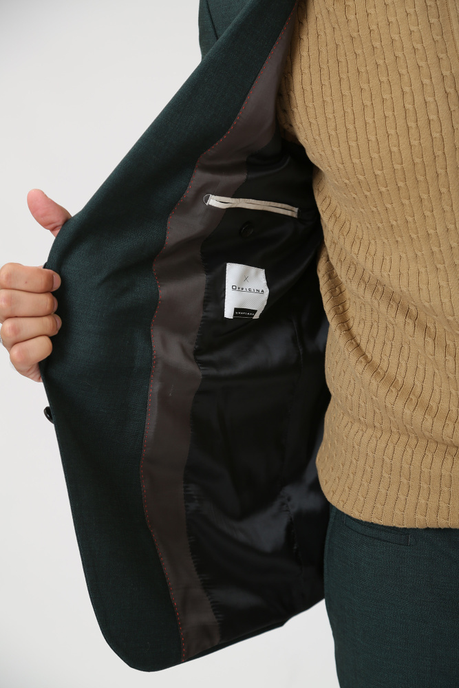 30038549_10016383 Пиджак классический Strellson Зеленый