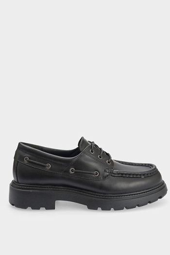 Туфли casual кожаные черные Geox