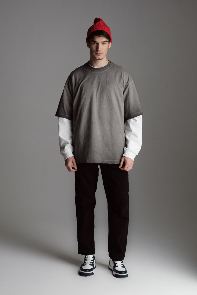 M-242-TO-56-4876 Джинсы прямые The Hills Черный