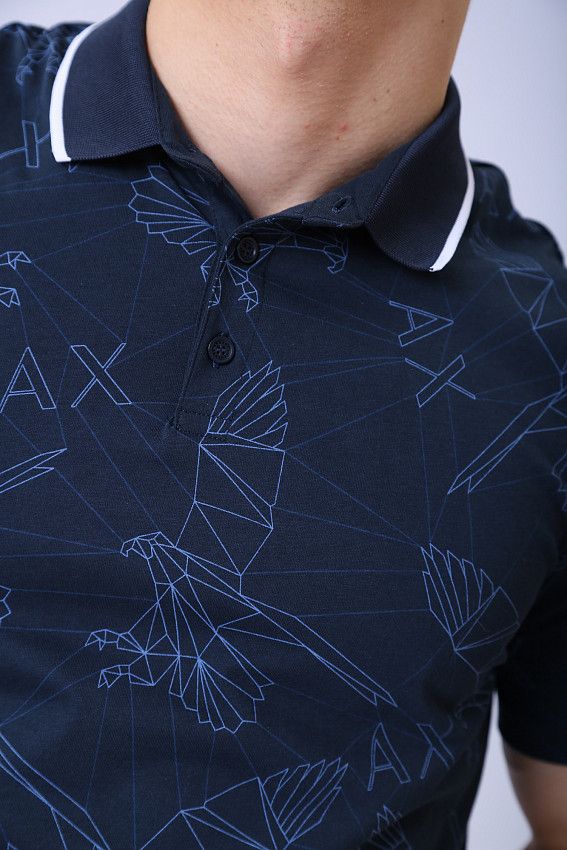 Поло Armani Exchange Синий