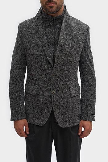 Брюки классические шерстяные черные Karl Lagerfeld