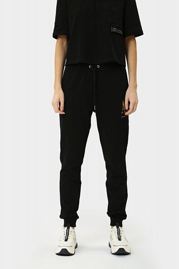 Брюки спортивные хлопковые черные Armani Exchange