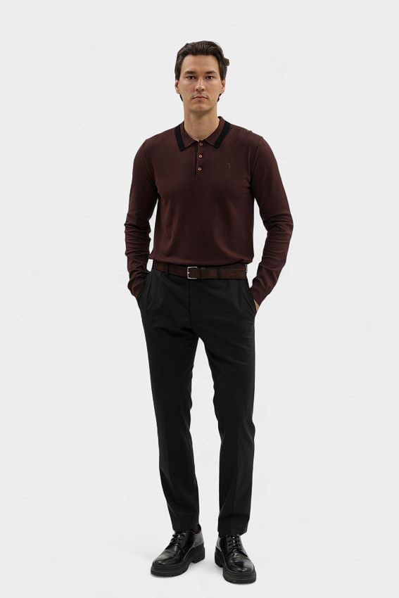 Поло с длинным рукавом Trussardi Коричневый