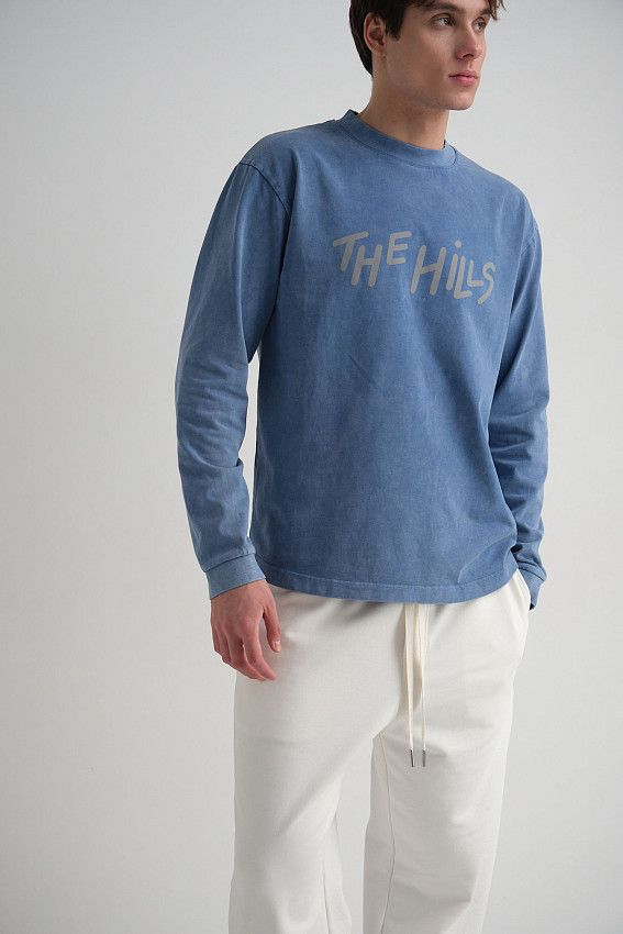 Лонгслив The Hills Голубой