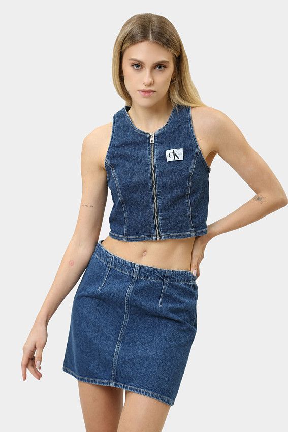 Юбка джинсовая Calvin Klein Jeans Синий
