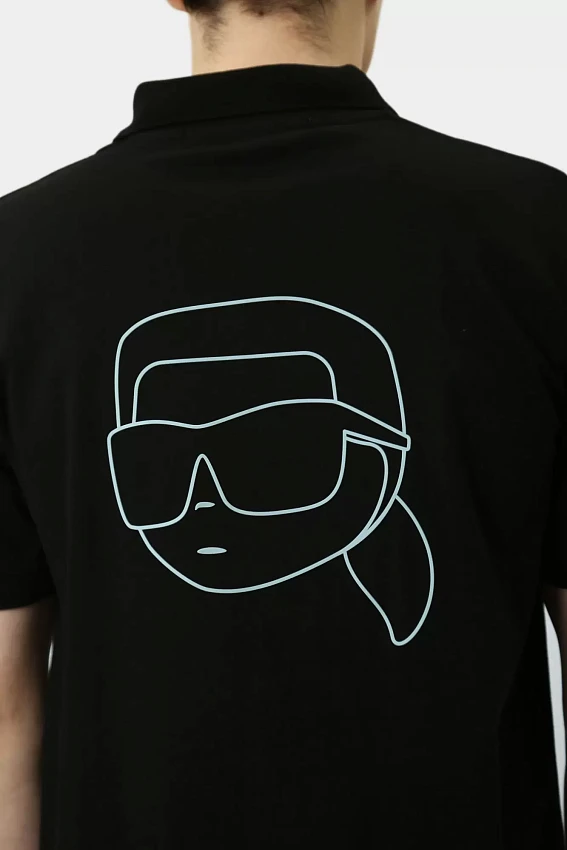Поло Karl Lagerfeld Черный