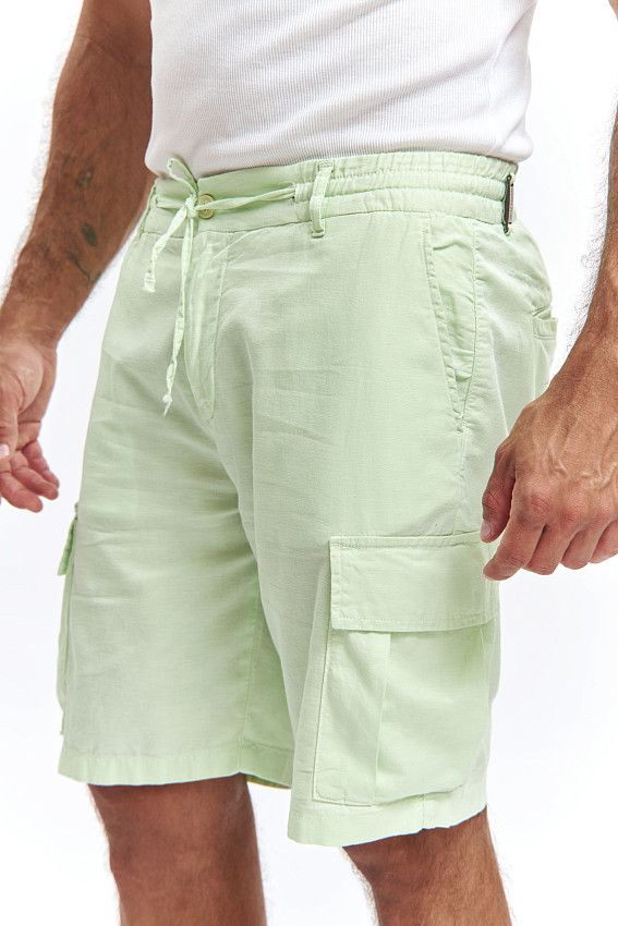 Шорты льняные Van Mich Зеленый