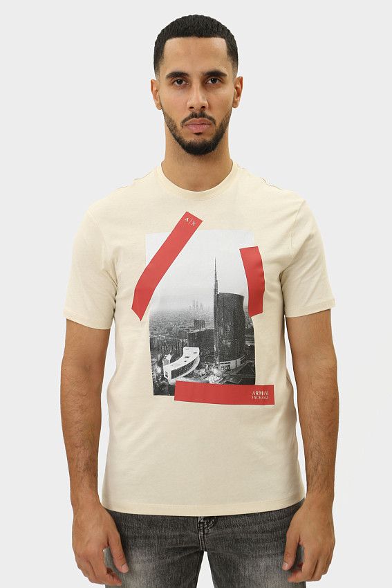 Футболка Armani Exchange Бежевый