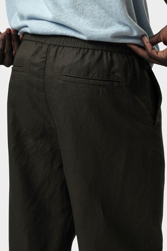 Брюки льняные Armani Exchange Хаки