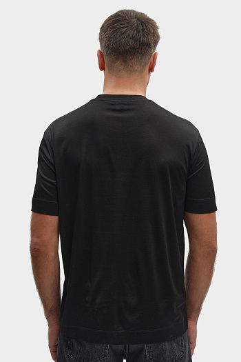 Брюки классические шерстяные черные Emporio Armani