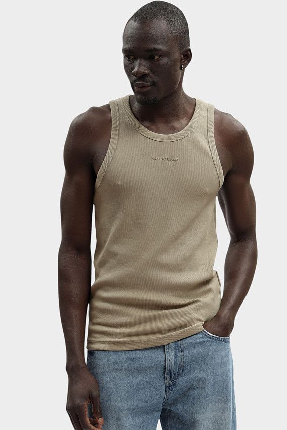 Майка Karl Lagerfeld Бежевый