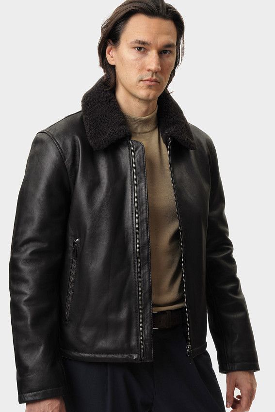 Куртка кожаная Strellson Коричневый