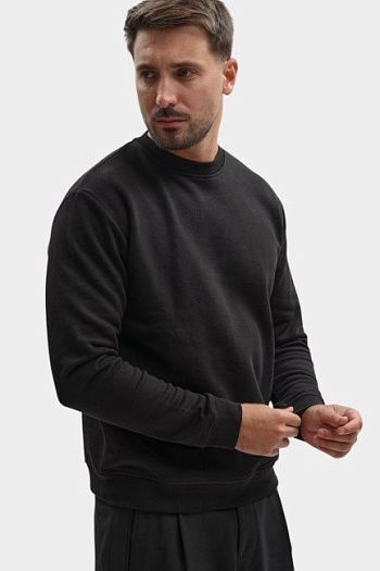 Свитшот хлопковый черный Karl Lagerfeld