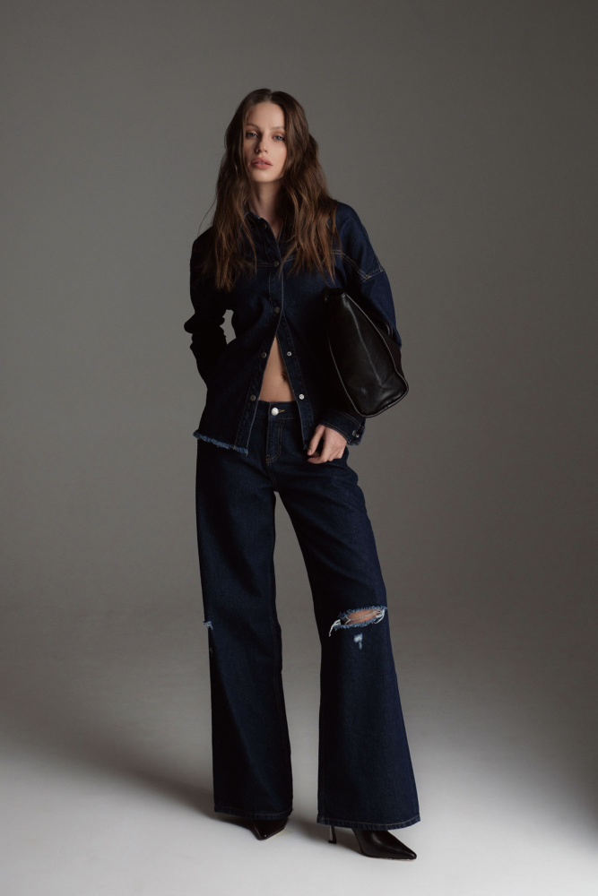 W-242-TO-56-4877 рубашка джинсовая the hills 