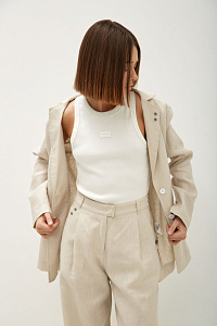 Пиджак изо льна прямого кроя The Hills