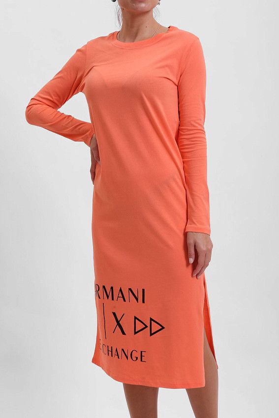 Платье Armani Exchange Оранжевый