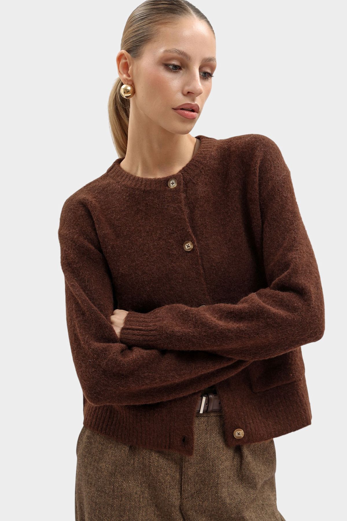 Кардиган Pepe Jeans Коричневый