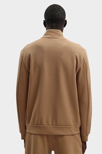 Толстовка хлопковая бежевый Emporio Armani