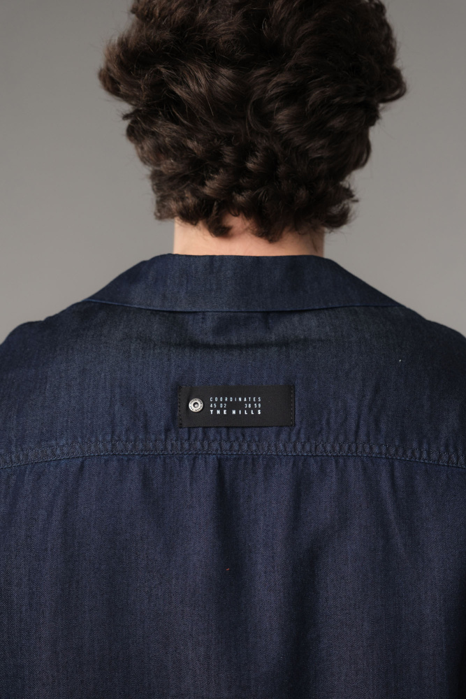 M-251-TK-56-7005 Рубашка джинсовая The Hills Синий