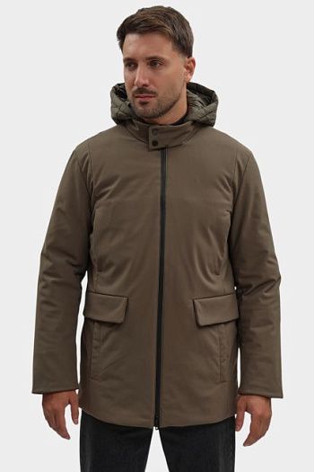 Пуховик коричневый Trussardi