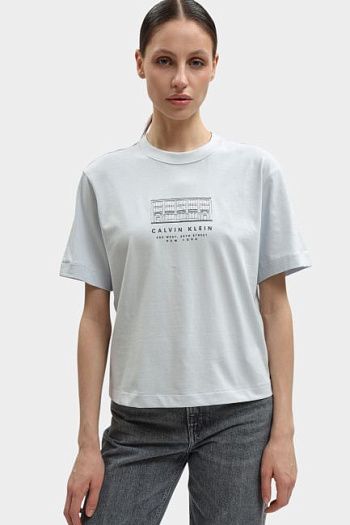 Футболка хлопковая белая Calvin Klein Jeans
