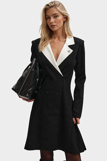 Платье на выход из вискозы черное Karl Lagerfeld