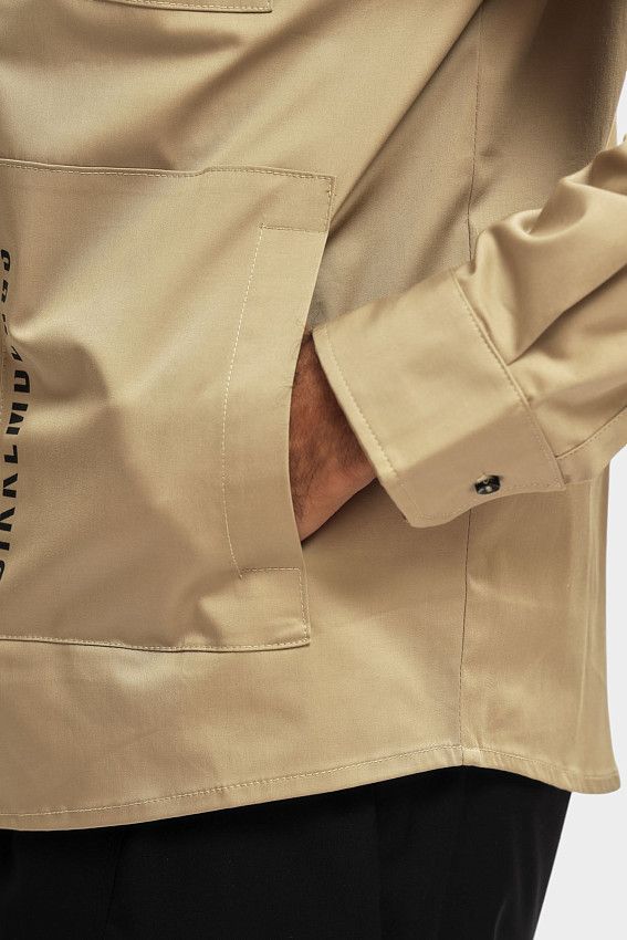 Рубашка с длинным рукавом Bikkembergs Бежевый