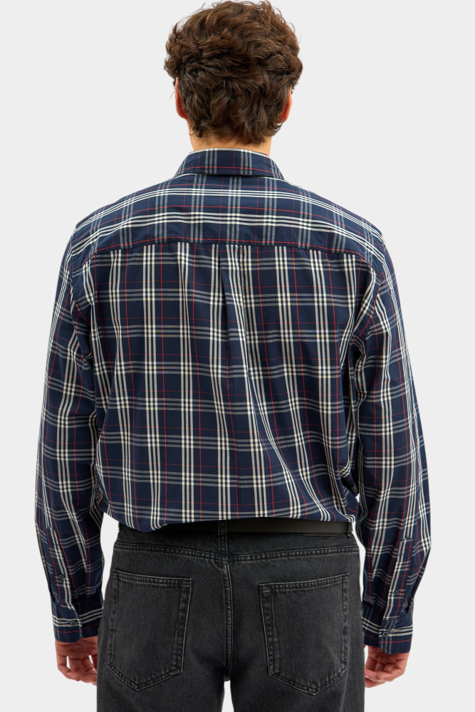 1017199 Рубашка Mustang Синий