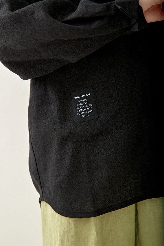 Рубашка с длинным рукавом The Hills Черный