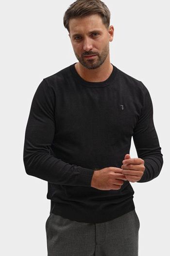 Джемпер из вискозы черный Trussardi