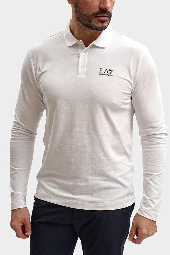 Поло EA7 Белый