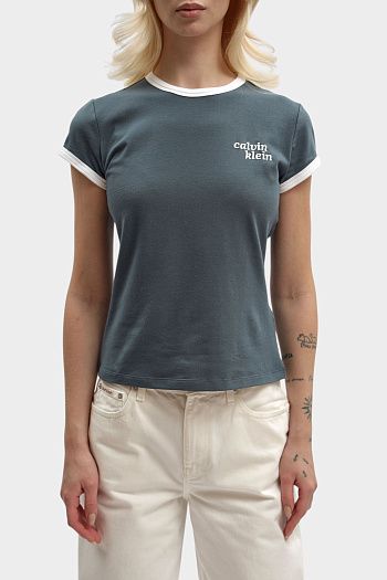 Футболка из хлопка Calvin Klein Jeans