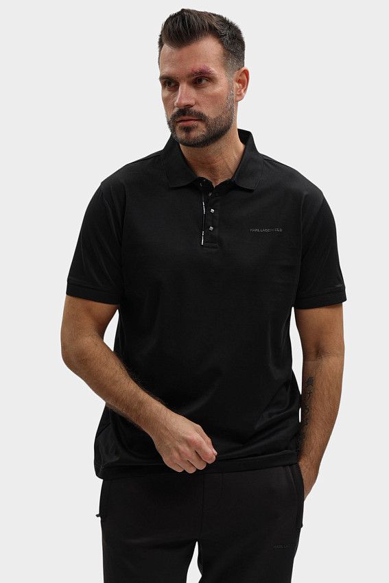Поло Karl Lagerfeld Черный