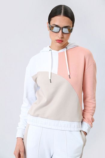 Худи хлопковое белое  Armani Exchange