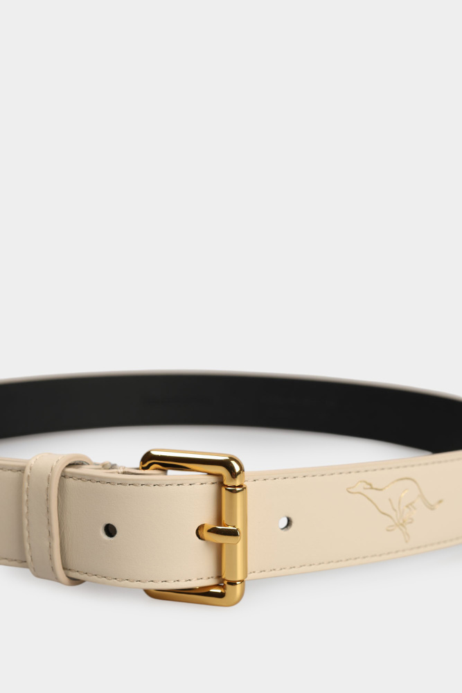 B343B000006N-WEL02L98-22UA Ремень Trussardi Бежевый