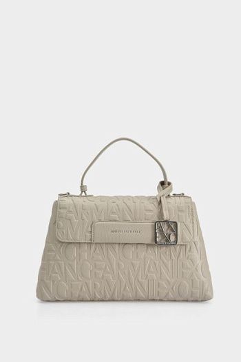Сумка с клапаном бежевая Armani Exchange