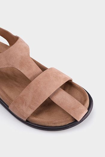 Сандалии из замши и кожи Graciana