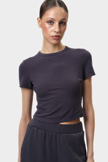 Футболка из вискозы синяя  Calvin Klein Jeans