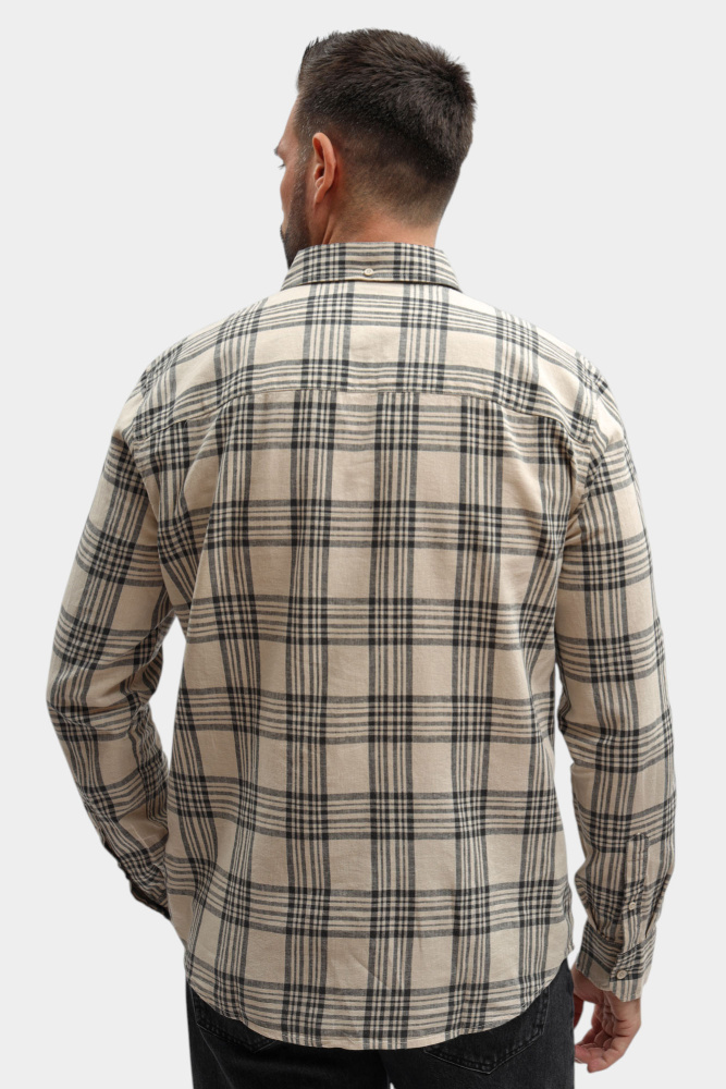 1017540 Рубашка Mustang Бежевый