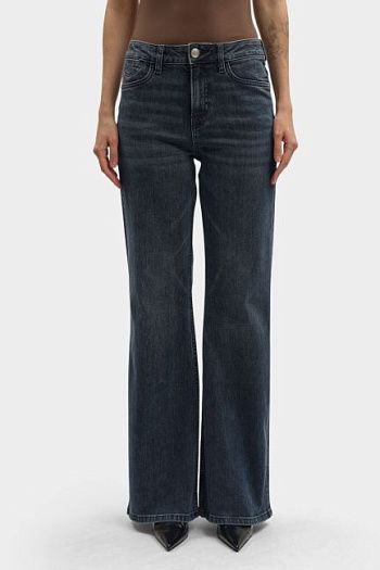 Джинсы широкие синие Pepe Jeans