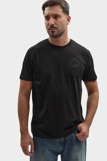 Футболка хлопковая черная Bikkembergs
