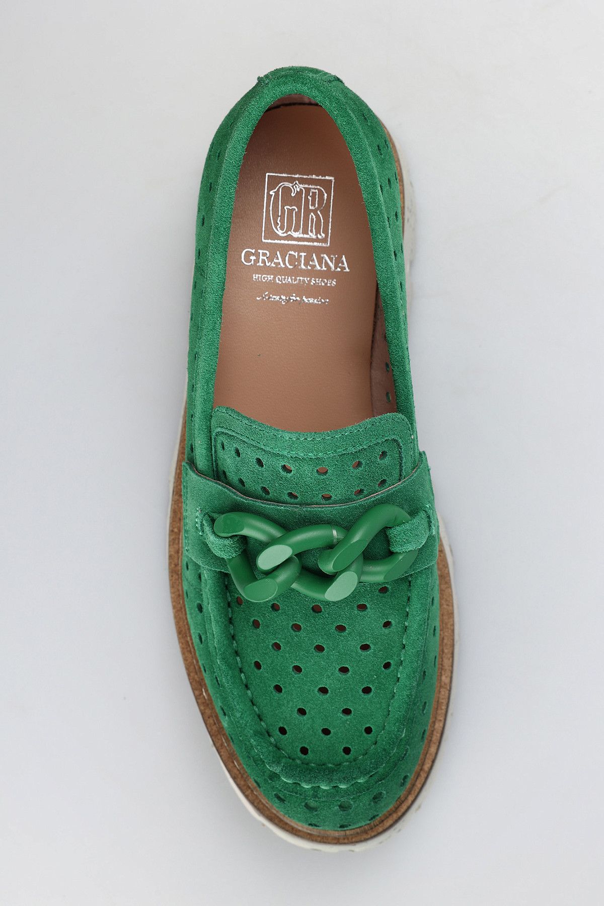 Лоферы Graciana Зеленый