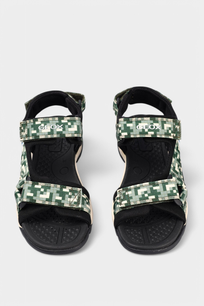 J450RE01411C Сандалии Geox Зеленый