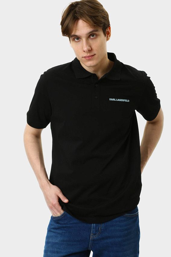 Поло Karl Lagerfeld Черный