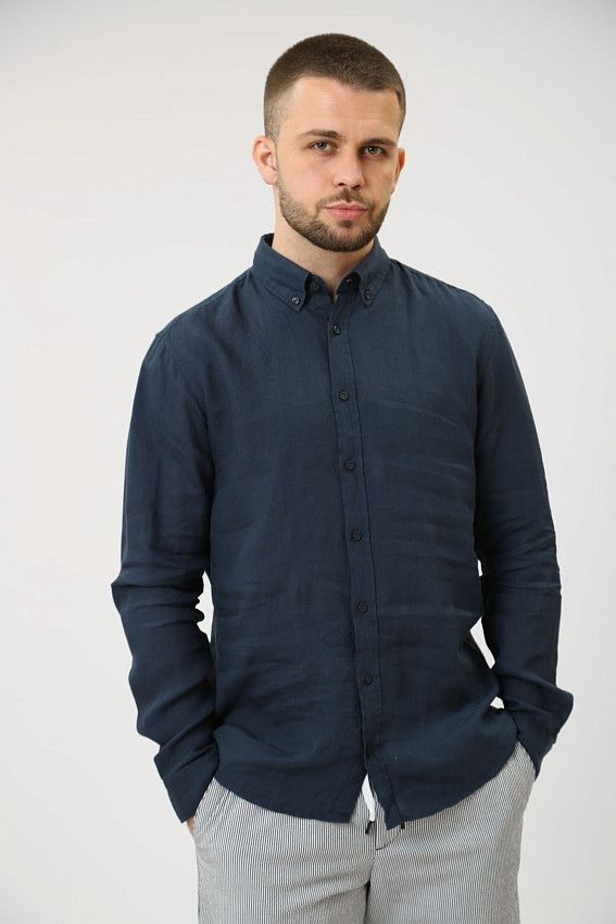 Сорочка д/р Strellson Синий