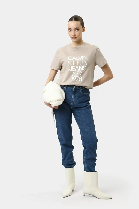 Футболка Calvin Klein Jeans Бежевый