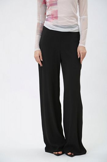 Брюки из вискозы черные  Calvin Klein Jeans