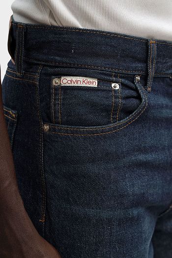 Джинсы прямые синие Calvin Klein Jeans