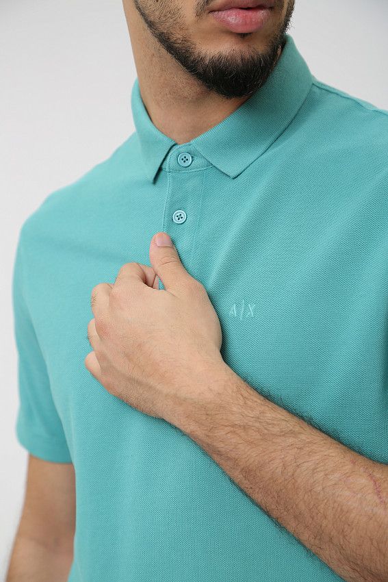 Поло Armani Exchange Голубой