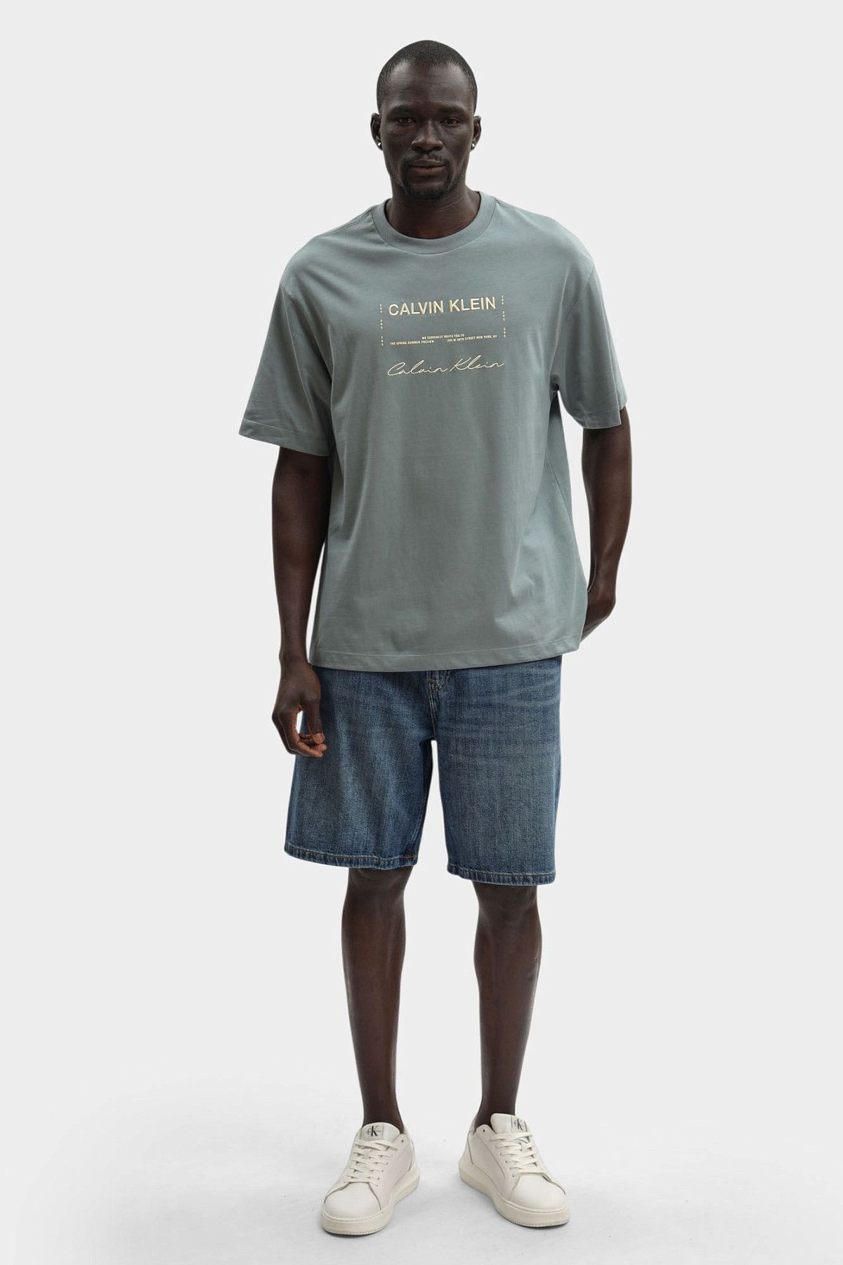 Шорты джинсовые Calvin Klein Jeans Синий